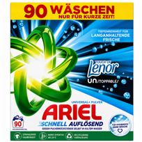 Skalbimo milteliai Ariel Universal + Lenor White, 5 kg, 90 skalbimų, vokiški
