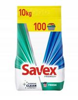 Skalbimo milteliai baltiems drabužiams ir užuolaidoms Savex Premium Fresh, 10 kg, 100 skalbimų