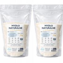 Skalbimo muilo drožlės, natūralūs milteliai, 2 x 1 kg
