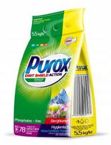 Skalbimo milteliai PUROX Universal, baltiems ir spalvotiems audiniams, 5,5 kg