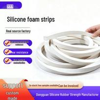 Didelio elastingumo baltas silikoninis putplasčio kvadratinis profilis - Vandeniui atsparus, karščiui atsparus, lipnus sandarinimo kempinė 5*30mm (1m)