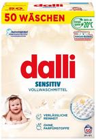 Skalbimo milteliai Dalli Sensitiv, 2,5 kg, 50 skalbimų