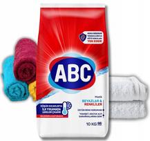 Skalbimo milteliai ABC, 10 kg, spalvotiems ir baltiems audiniams