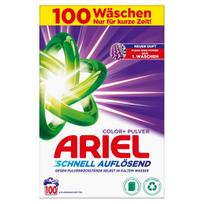 Skalbimo milteliai spalvotiems drabužiams Ariel, 6 kg, 100 skalbimų
