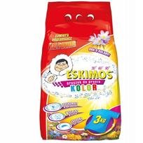 Skalbimo milteliai spalvotiems drabužiams Eskimo, 3 kg, 60 skalbimų