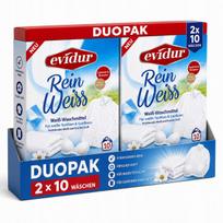 Skalbimo milteliai Evidur Rein Weiss, baltiems drabužiams, 2 x 600 g