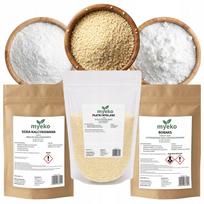 Skalbimo rinkinys: muilo drožlės 1 kg, boraksas 1 kg, sodos pelenai 1 kg