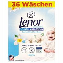 Skalbimo milteliai vaikams ir alergiškiems Lenor Sensitiv, 1,98 kg, 36 skalbimai