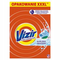 Skalbimo milteliai Vizir Alpine Fresh White, baltiems audiniams, 70 skalbimų