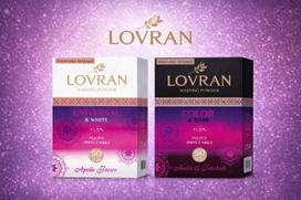 Skalbimo milteliai Lovran baltai ir juodai tekstilei, 2 x 2,5 kg