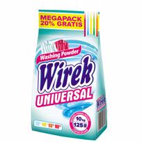 Skalbimo milteliai Wirek Universal, baltiems ir spalvotiems, 10 kg, 125 skalbimų