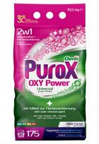 Skalbimo milteliai PUROX OXY Power Universal spalvotiems ir baltiems drabužiams, 10,5 kg