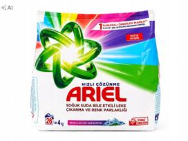 Skalbimo milteliai Ariel Mountain Spring spalvotiems drabužiams, 4 kg