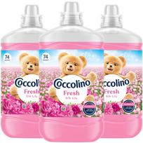 Skalbinių minkštiklis Coccolino Fresh Silk Lily, rožinis, 1,7 l, 3 vnt., 222 skalbimams