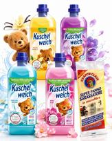 Skalbinių minkštiklis Kuschelweich, kvapų rinkinys, 4 x 1 l