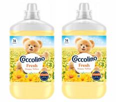 Skalbinių skalavimo skystis Coccolino Fresh Happy Yellow, 2 x 1702 ml, 148 skalbimų