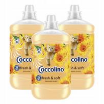 Audinių minkštiklis Coccolino Fresh & Soft Orange Rush, 3 x 1700 ml rinkinys