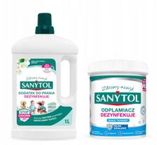 Skalbiklio ir dėmių valiklio rinkinys SANYTOL, 1 l + 450 ml