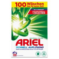 Skalbimo milteliai ARIEL Universal, baltiems ir spalvotiems drabužiams, 6 kg, 100 skalbimų