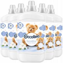 Skalbimo skystis Coccolino Sensitive Cotton Cloud White, 1,7 l, 5 vnt., 370 skalbimų