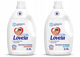 Skalbimo priemonė kūdikių drabužiams Lovela Baby, baltiems ir spalvotiems, hipoalerginė, 2 x 2,9 l