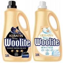 Skystas skalbiklis WOOLITE juodiems ir baltiems drabužiams, 2 x 3,7 l