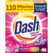 Skalbimo milteliai spalvotiems drabužiams DASH COLOR FRISCHE, 5,5 kg, 110 skalbimų, Vokietija