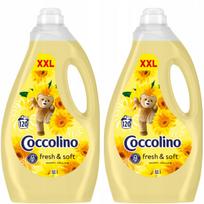 Skalbinių minkštiklio rinkinys Coccolino Fresh&Soft Happy Yellow, 2 x 3 l, 240 skalbimų
