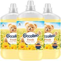 Skalbinių minkštiklis Coccolino Fresh Happy Yellow, 1,7 l, 3 vnt., 222 skalbimų