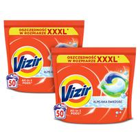 Skalbimo kapsulės VIZIR All In 1 Alpine Freshness, 2 x 50 vnt.