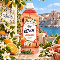 Audinių minkštiklis Lenor Siracusa, citrusų aromato, 882 ml, 42 skalbimams
