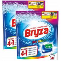 Skalbimo kapsulės Bryza spalvotiems drabužiams, 2 x 50 vnt.