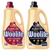 Skalbiklis WOOLITE Black & Color juodiems ir spalvotiems audiniams, 2 x 3,6 l