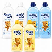 Skalbinių minkštiklis Kuschelweich, 6 x 1 l, 3 kvapai, rinkinys
