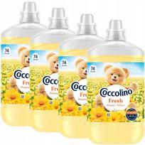 Skalavimo skystis Coccolino Fresh Happy Yellow, 1,7 l, 4 vnt., 296 skalbimų