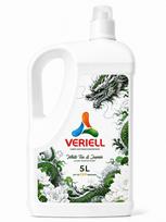 Skystas skalbinių minkštiklis VERIELL, 5 l, baltoji arbata ir jazminai, 200 skalbimų