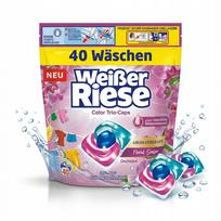 Skalbimo kapsulės Weisser Riese Color Trio-Caps su orchidėjų aromatu, 40 skalbimų