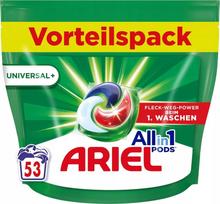 Skalbimo kapsulės ARIEL All in 1, 53 vnt., baltų audinių, 3in1