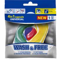 Skalbimo kapsulės Wash&Free 4in1, 1 pakuotė