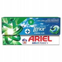 Skalbimo kapsulės ARIEL Pods su Lenor aromatu, 26 vnt., 2 pakuotės