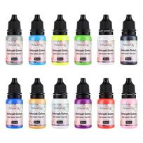 12pcs Nail Polish Paint Airbrush Nail Ink Use For Airbrush Spray Gun Color Painting Stencil Making Hollow Pattern Nail Art Tools 12pcs white