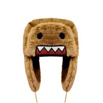 Thickened long-pile cartoon hat, warm ear-covering hat, plush winter hat One size fits all tamsiai ruda spalva