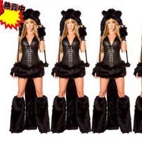 Kailinis Leopardas Katė Mergaitės Kostiumas Su Uodega Moterims Helovino Cosplay Šaliai Šokio Pasirodymas 80365 Black Cat Girl brown