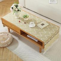 Kavos staliuko staltiesės audinys Svetainės namų TV spintelės staltiesė Zen stačiakampė laikymo krepšys Arbatos staliuko kilimėlis 40*95cm beige