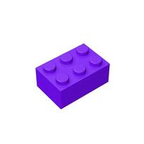 50 vnt. 3002 Plyta 2 x 3 Plytos Kolekcijos Didmeninė Moduliniai GBC Žaislai Techniniams MOC PASIDARYK pats Statybinės Plytos Dovanos Suderinami Ass 50pcs violetinė