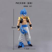 Dragon Ball Z GT Super Saiyan Gogeta Goku Fusion Figure Collectible Model Toy 30cm Large Desktop Toy Boy's Gift Ornament blue