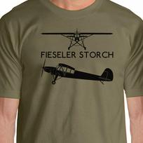 Aeroclassic Fieseler Storch Silhouette TShirt Summer Cotton Short Sleeve ONeck Mens T Shirt New S3XL 2XL black