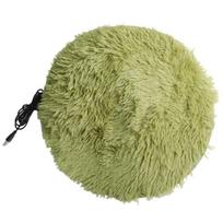 Electric Pet Blanket with USB Charging Plush Heating Pad for Dogs and Cats Ensures Comfort During Cold Weather žalia