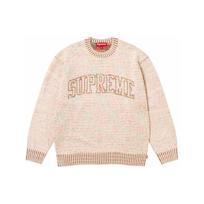 Supreme Contrast Arc Sweater 'Beige' Men's SUP-SS24-078 M white