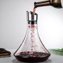 High Borosilicate New Transparent Glass Decanter, Red Wine Dispenser, Snow Mountain Shape 1000ml Red Wine Decanter (as the picture,Snow mountain shaped decanter) white
